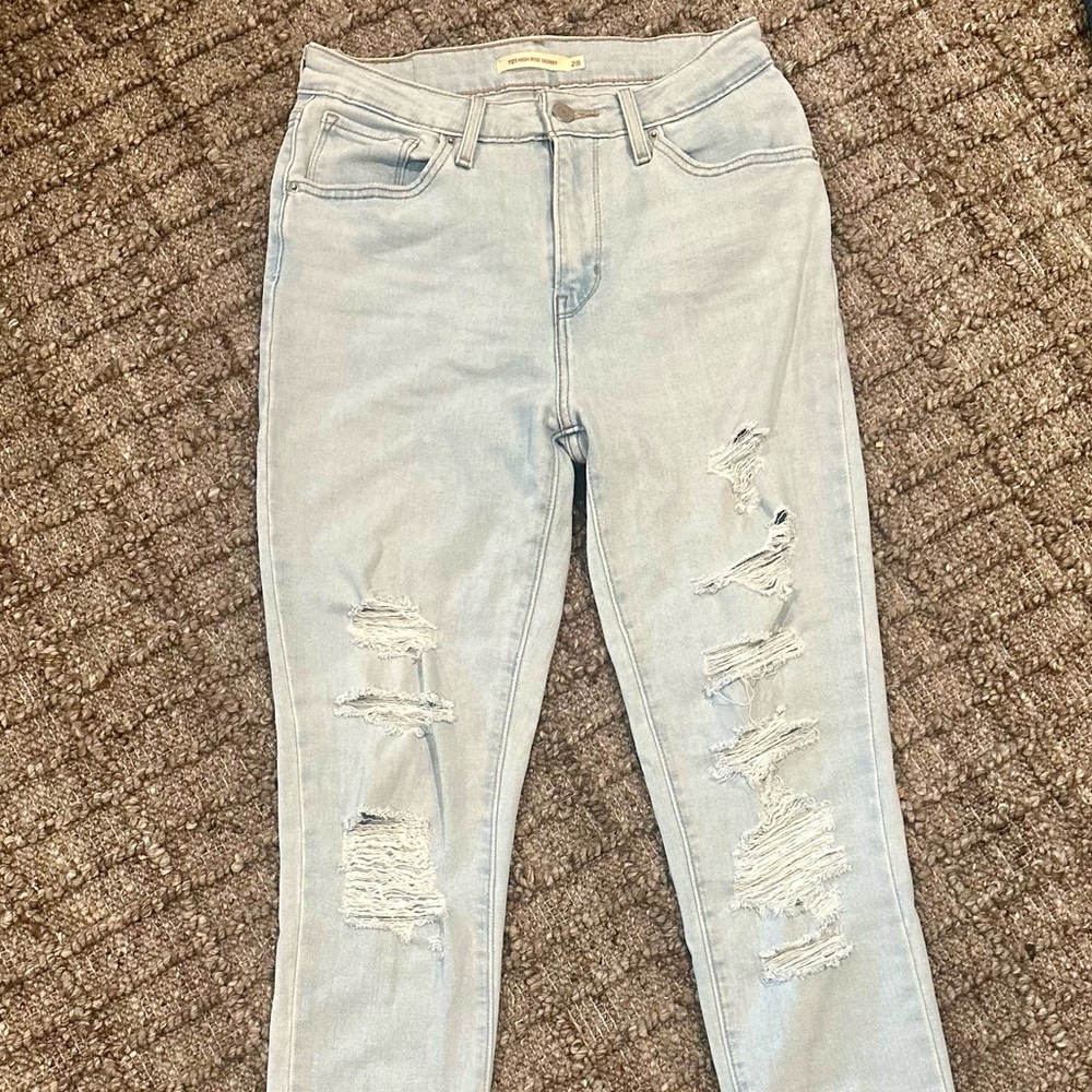 Levi’s 721 HIGH RISE SKINNY WOMEN'S JEANS Size 28 - Picture 4 of 14